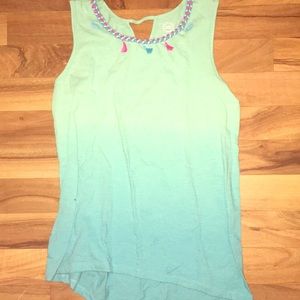 Blue tank top